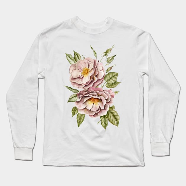 Matangi Roses Long Sleeve T-Shirt by ShealeenLouise